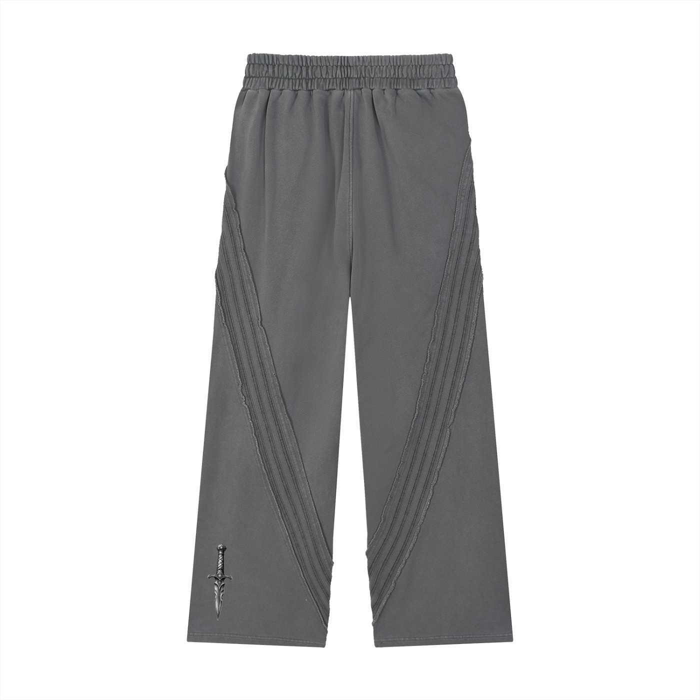 Snow Washed Tape Raw Edge Sweatpants