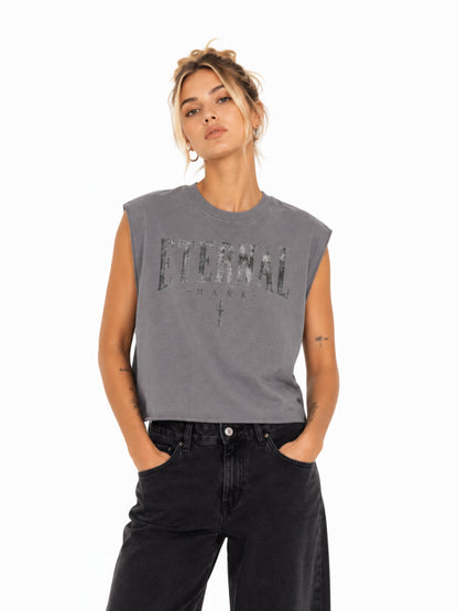 French Terry Boxy Tank Top