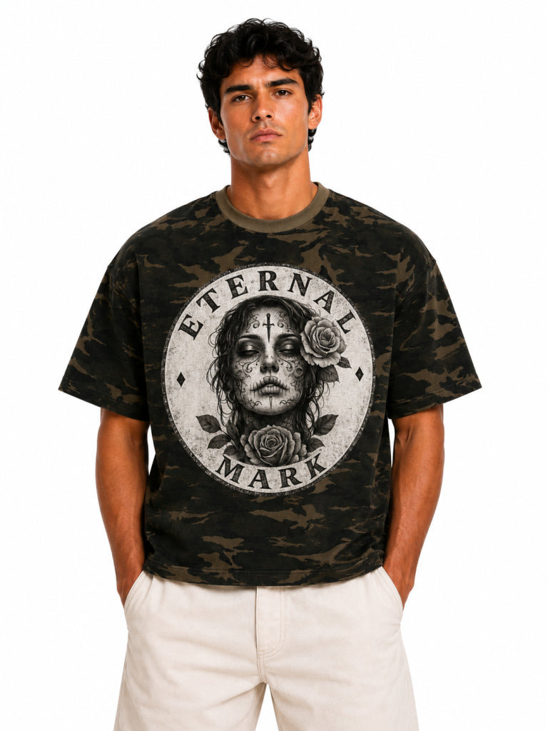 Unisex Camo Boxy T-Shirt