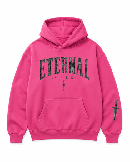 Eternal Mark Heavyweight Oversized Hoodie – Pink