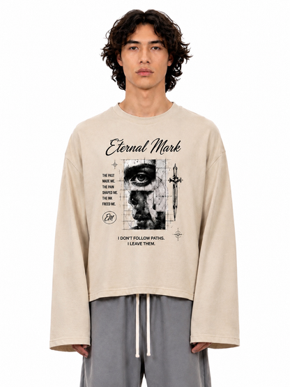 Unisex Waffle Raw Edge T-Shirt