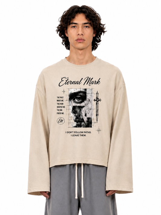Unisex Waffle Raw Edge T-Shirt