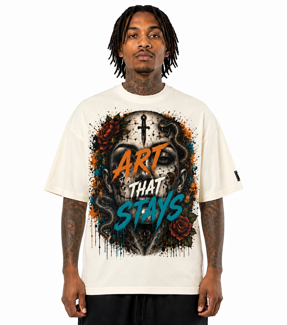 Heavyweight Drop Shoulder Cotton T-Shirt