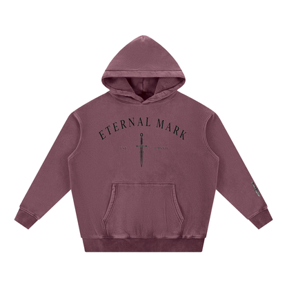 Snow Wash Fleece Oversize Hoodie