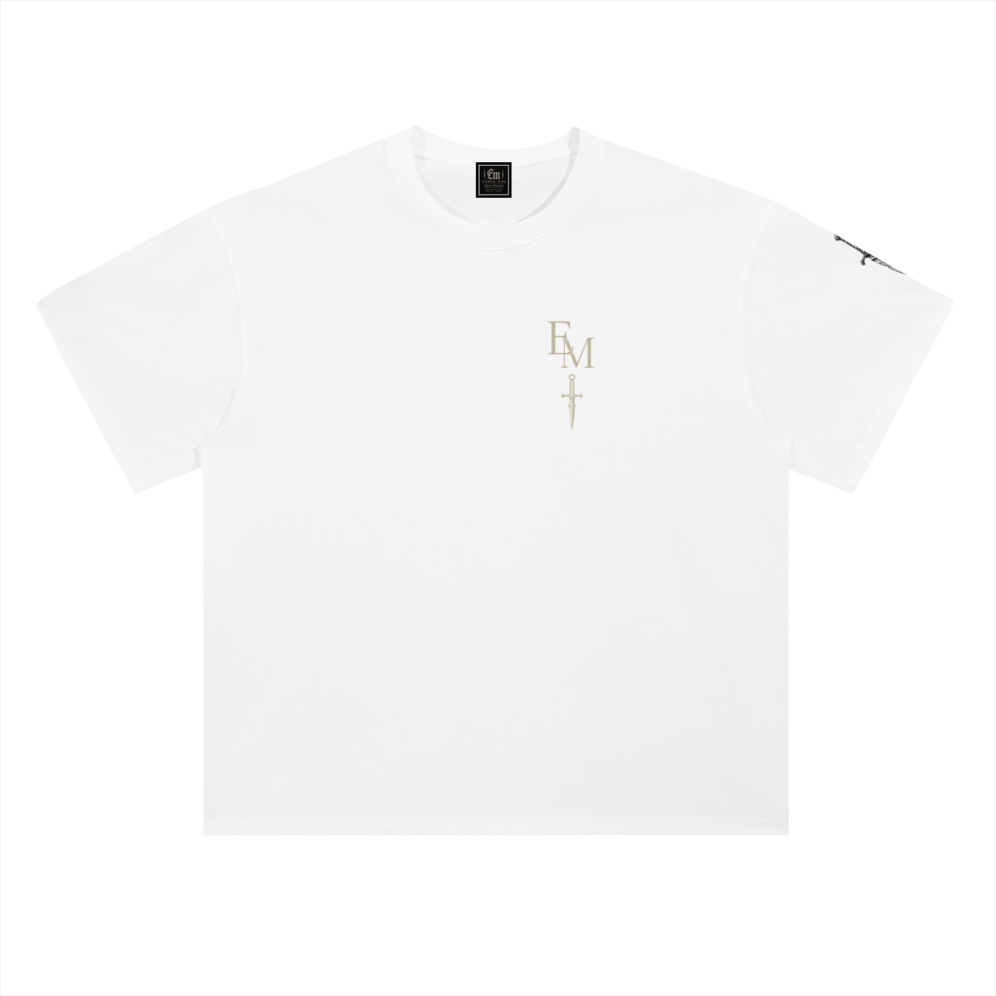 Heavyweight Drop Shoulder Cotton T-Shirt