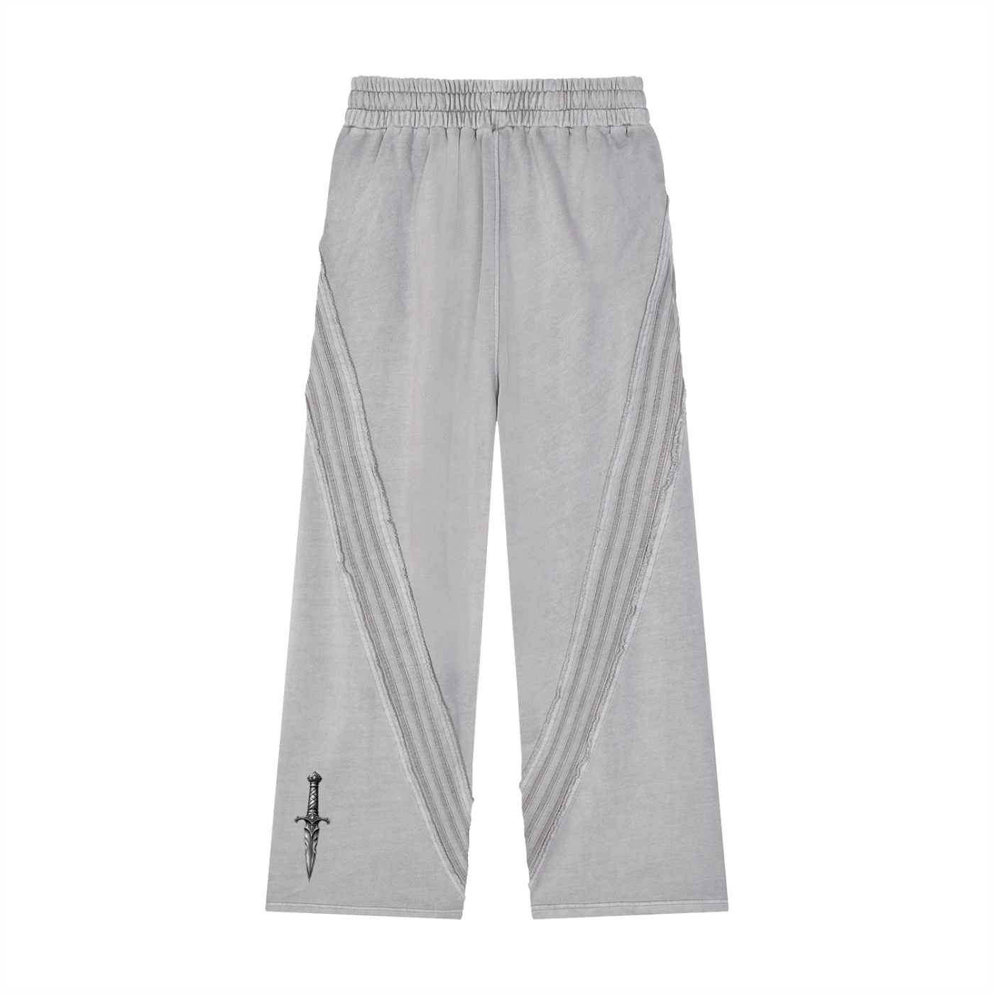 Snow Washed Tape Raw Edge Sweatpants